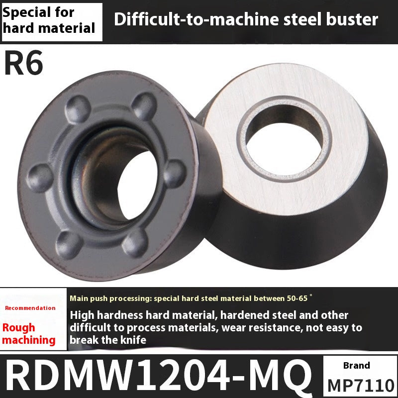 6009 CNC milling inserts RPMW carbide R5 machining center R4 milling machine R6 milling inserts RPMT round cutter grain cutting tools Shandong Denso Pricision Tools Co.,Ltd.